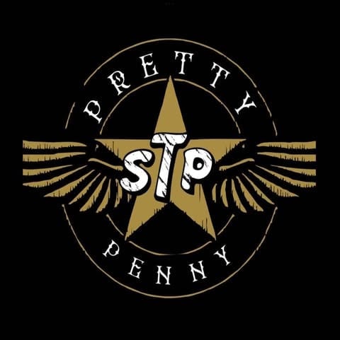 Pretty Penny SIP logo featuring a gold star with wings and circular text on black background